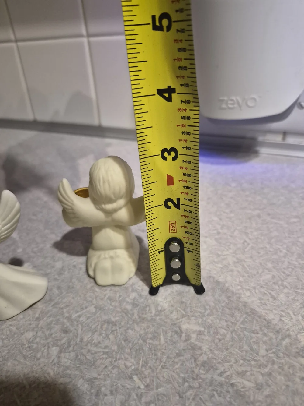 Ivory Ceramic Angel Tealight Holder - Home Accents